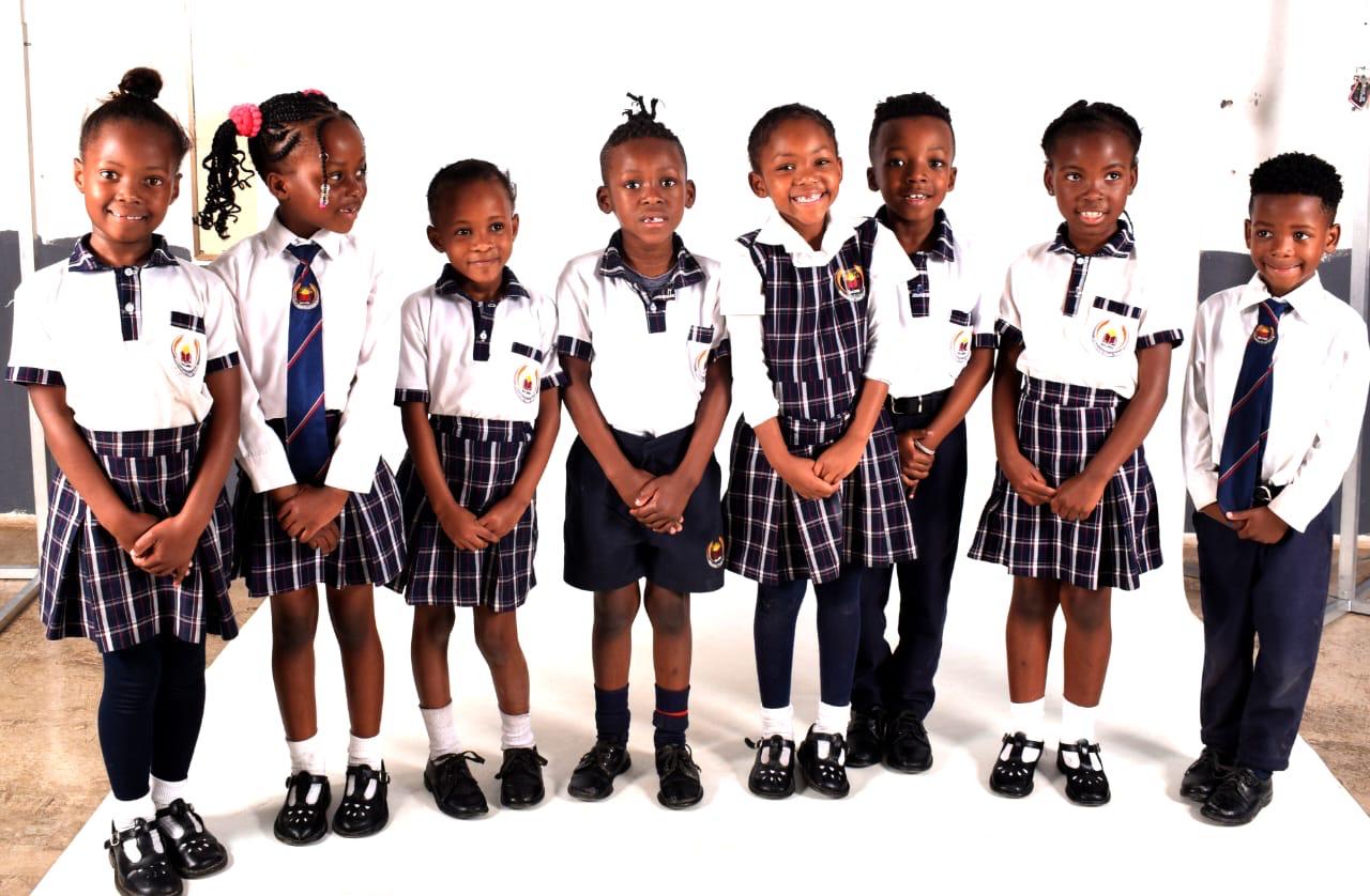 Princefield Trust Grade R pupils in school uniform
