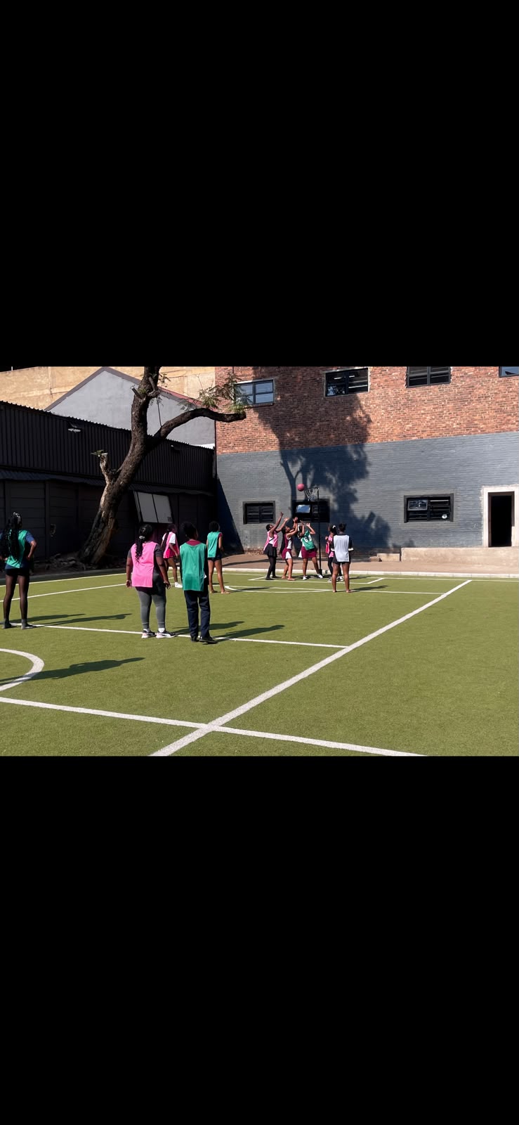 Princefield Trust pupils playing hockey